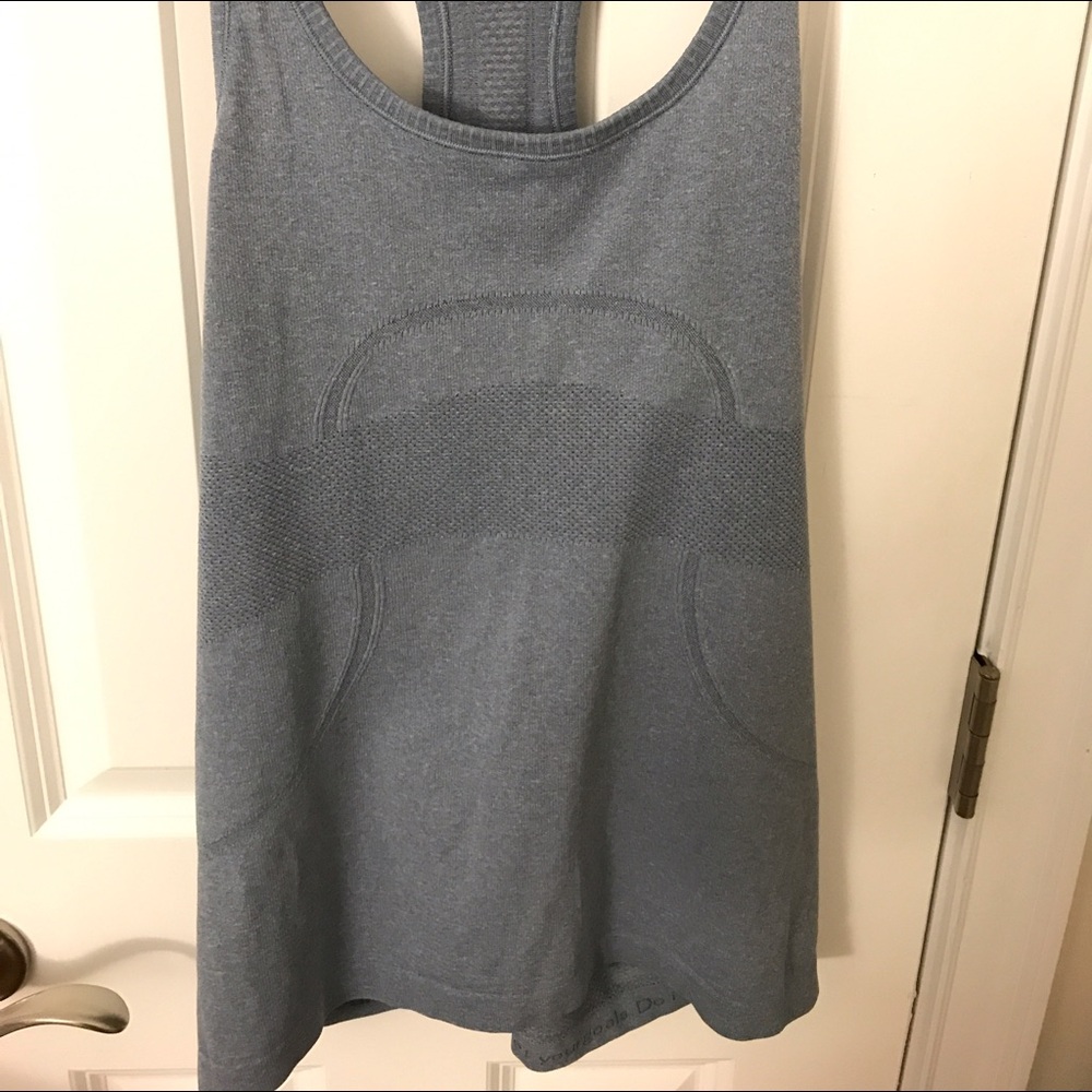lululemon athletica Heathered Slate Blue Racerback Tank